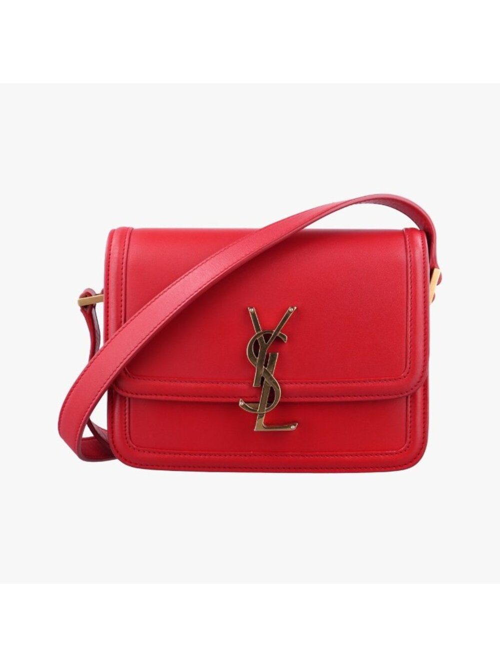 Saint Laurent Solferino Red Leather
